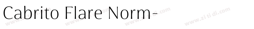 Cabrito Flare Norm字体转换